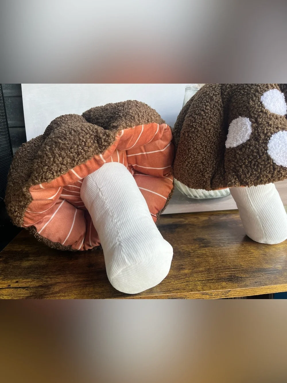 Target Bullseye Set of 2 Brown Mushroom Pillows